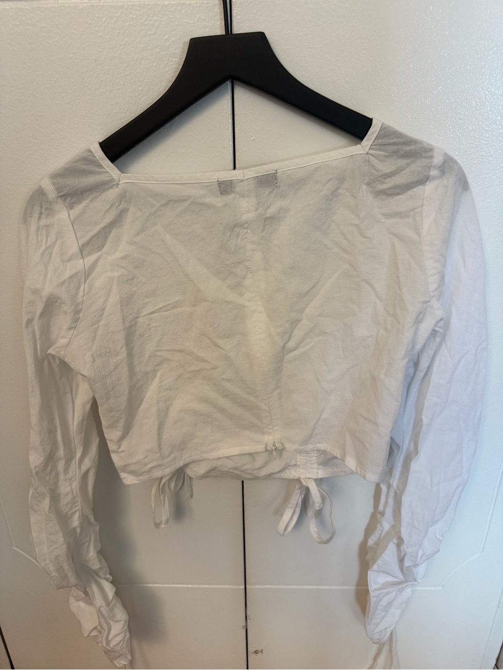 MISSGUIDED - PETITE SQUARE NECK RUCHED CROPTOP - Picture 4 of 4
